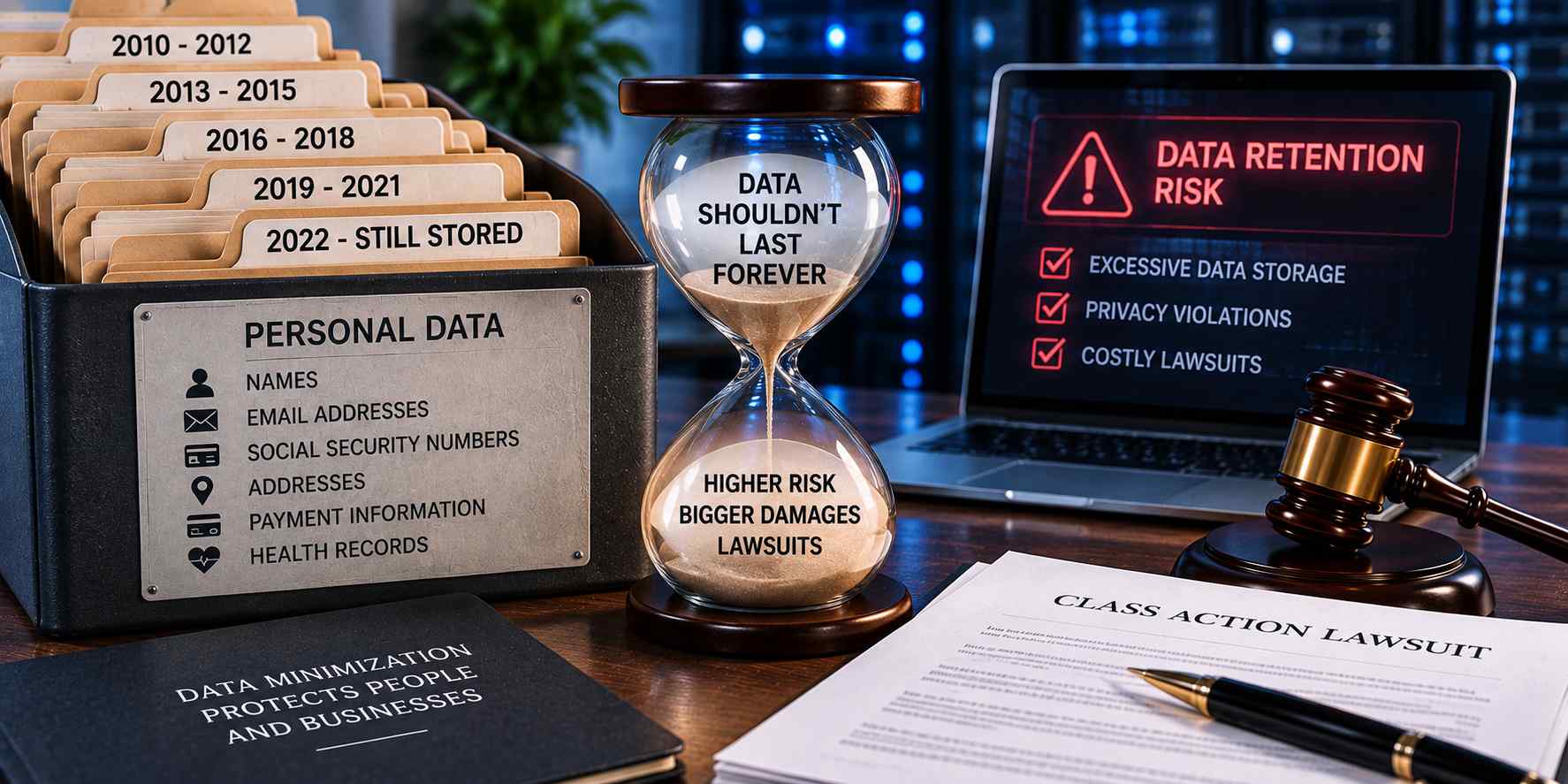 Our national personal data breach lawsuit lawyers discuss the legal issues of When Companies Store Personal Data Longer Than Necessary And Get Sued For It.